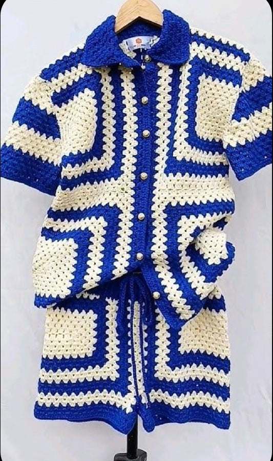 Ensemble Homme – Élégance Artisanale – 100% Coton – Fait Main – €59,99