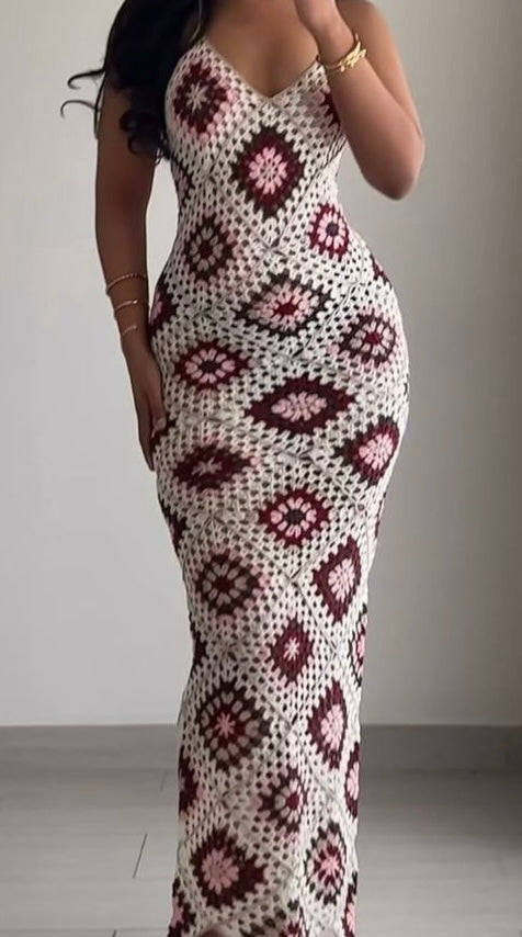 Robe Granny Square – Style Vintage – 100% Coton – Fait Main – À partir de €45