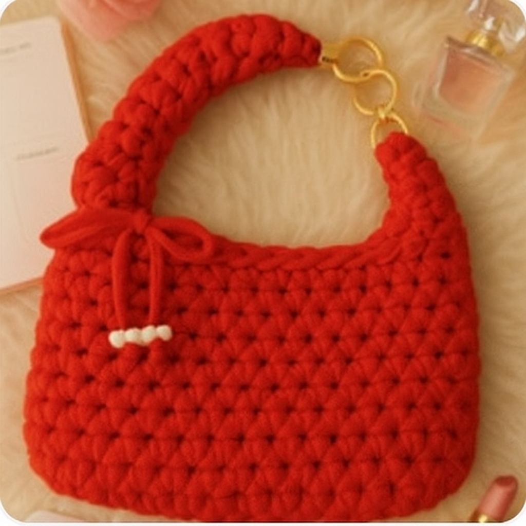 Sac à Main – Élégance Artisanale – 100% Coton – Fait Main –